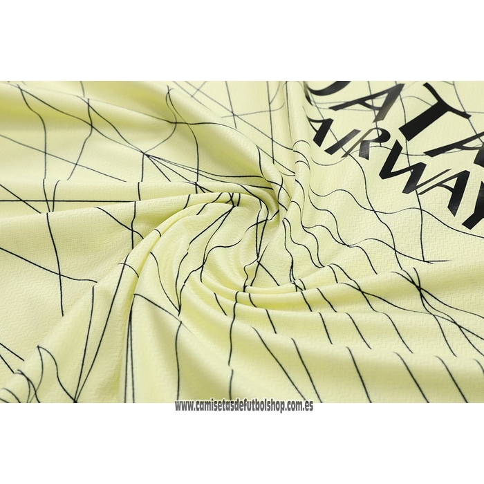 Chandal del Paris Saint-Germain Jordan 23-24 Manga Corta Amarillo - Pantalon Corto